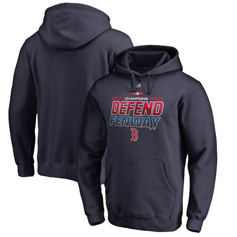 Boston Red Sox Majestic 2018 AL East Division Champions Locker Room Defend Pullover Hoodie