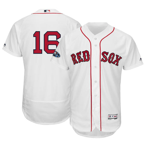 Andrew Benintendi Boston Red Sox Majestic 2018 Postseason Home Authentic Flex Base Player Jersey