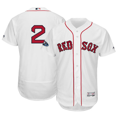 Xander Bogaerts Boston Red Sox Majestic 2018 Postseason Home Authentic Flex Base Player Jersey