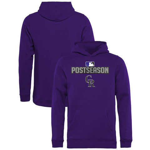 Colorado Rockies   Youth 2018 Postseason Deck Pullover Hoodie