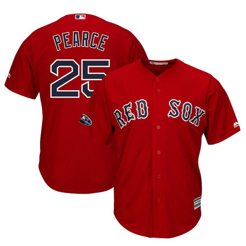 Steve Pearce Boston Red Sox Majestic 2018 Postseason Alternate Cool Base Player Jersey