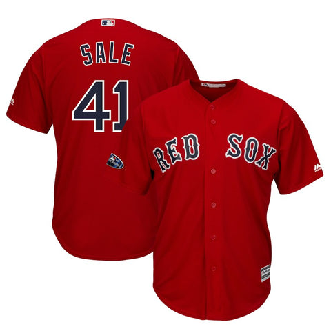 Chris Sale Boston Red Sox Majestic 2018 Postseason Alternate Cool Base Player Jersey