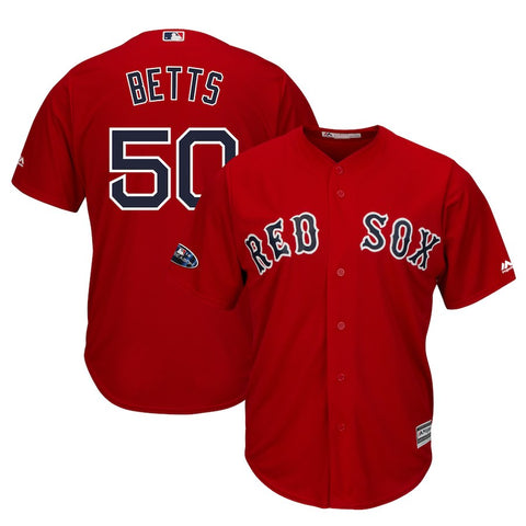Mookie Betts Boston Red Sox Majestic 2018 Postseason Alternate Cool Base Player Jersey