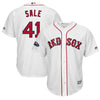Chris Sale Boston Red Sox Majestic 2018 Postseason Alternate Cool Base Player Jersey
