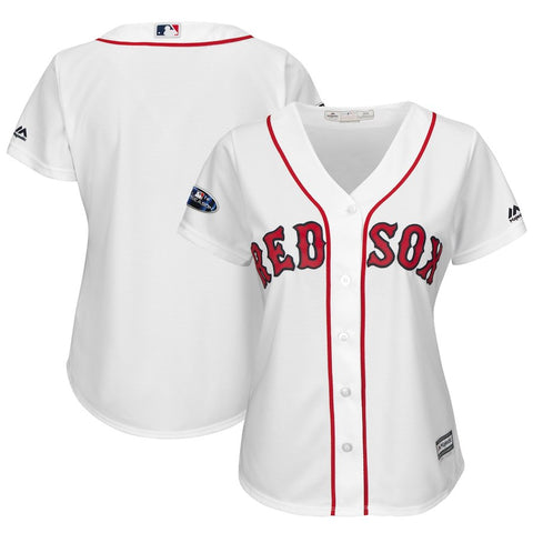 Boston Red Sox Majestic Women's 2018 Postseason Home Cool Base Team Jersey