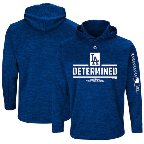 Los Angeles Dodgers Majestic Youth 2018 Postseason Authentic Collection Streak Fleece Pullover Hoodie