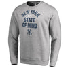 New York Yankees   Hometown Collection New York State Pullover Sweatshirt - Heathered Gray
