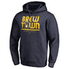 Milwaukee Brewers   Hometown Collection Brew Town Pullover Hoodie - Navy