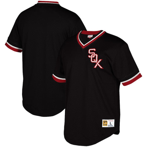 Chicago White Sox Mitchell & Ness Cooperstown Collection Mesh V-Neck Jersey