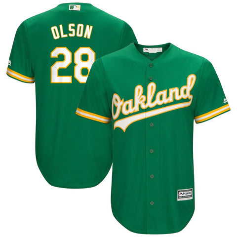 Matt Olson Oakland Athletics Majestic Alternate Official Cool Base Player Jersey