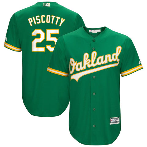 Stephen Piscotty Oakland Athletics Majestic Alternate Official Cool Base Player Jersey