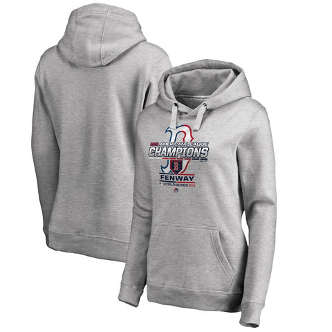 Boston Red Sox Majestic Women's 2018 American League Champions Locker Room Pullover Hoodie