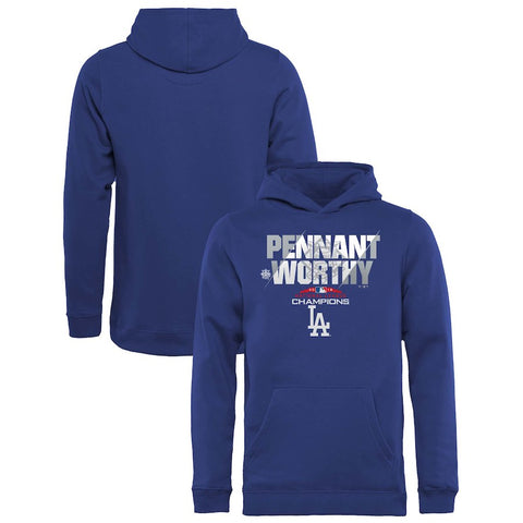Los Angeles Dodgers   Youth 2018 National League Champions Heater Pullover Hoodie
