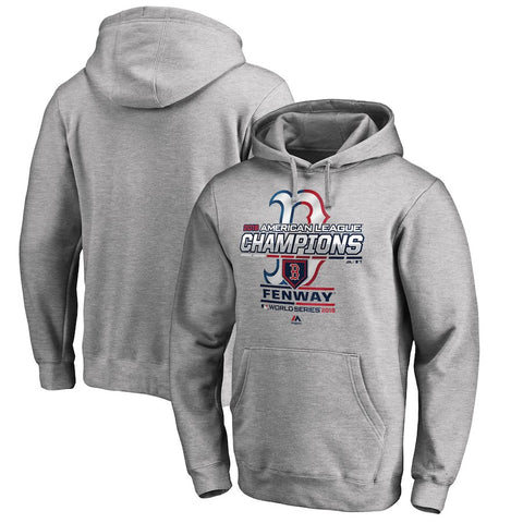Boston Red Sox Majestic 2018 American League Champions Locker Room Big & Tall Pullover Hoodie