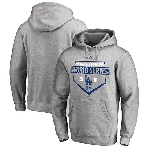 Los Angeles Dodgers Majestic 2018 World Series Bound Streamer Pullover Hoodie