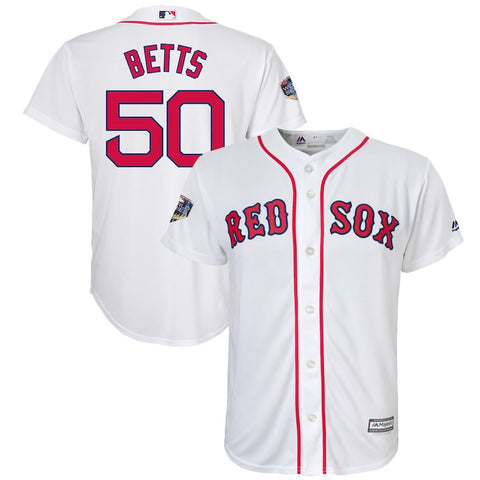 Mookie Betts Boston Red Sox Majestic Youth 2018 World Series Player Jersey
