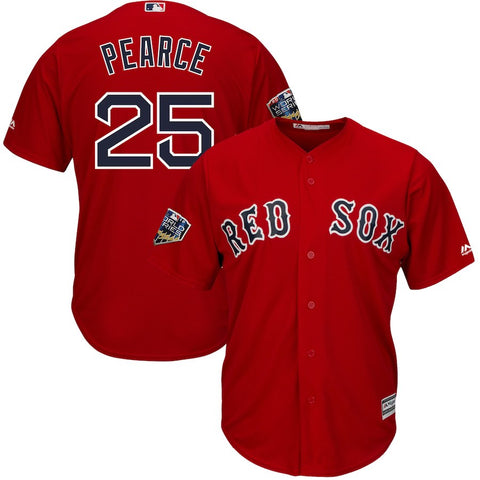 Steve Pearce Boston Red Sox Majestic 2018 World Series Cool Base Player Jersey