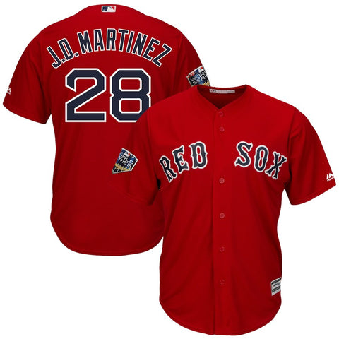 J.D. Martinez Boston Red Sox Majestic 2018 World Series Cool Base Player Jersey