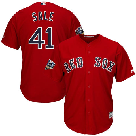 Chris Sale Boston Red Sox Majestic 2018 World Series Cool Base Player Jersey