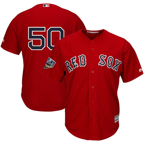 Mookie Betts Boston Red Sox Majestic 2018 World Series Cool Base Player Number Jersey