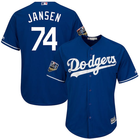 Kenley Jansen Los Angeles Dodgers Majestic 2018 World Series Cool Base Player Jersey