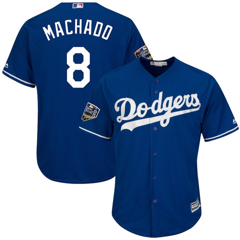 Manny Machado Los Angeles Dodgers Majestic 2018 World Series Cool Base Player Jersey
