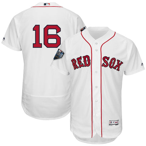 Andrew Benintendi Boston Red Sox Majestic 2018 World Series Flex Base Player Jersey