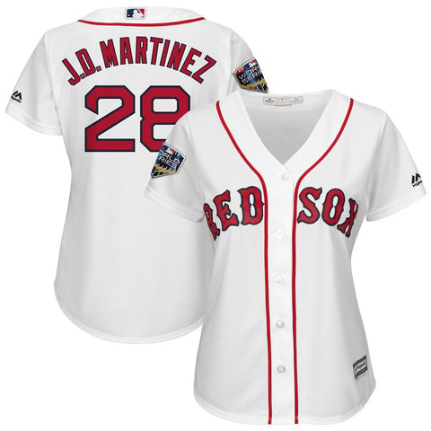 J.D. Martinez Boston Red Sox Majestic Women's 2018 World Series Cool Base Player Jersey