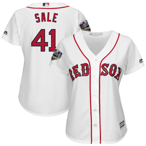 Chris Sale Boston Red Sox Majestic Women's 2018 World Series Cool Base Player Jersey