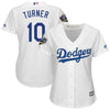 Justin Turner Los Angeles Dodgers Majestic Women's 2018 World Series Cool Base Player Jersey