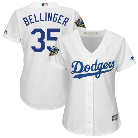 Cody Bellinger Los Angeles Dodgers Majestic Women's 2018 World Series Cool Base Player Jersey