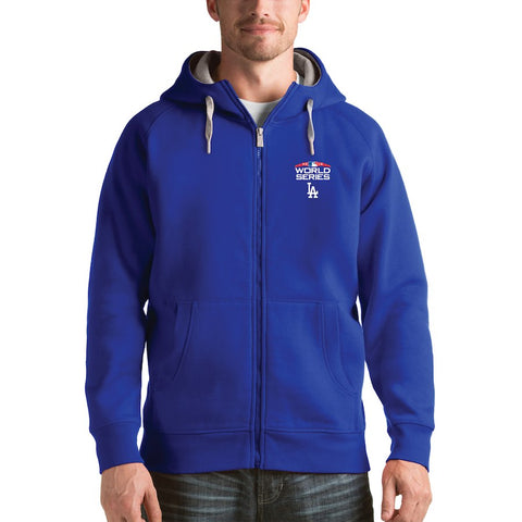 Los Angeles Dodgers Antigua 2018 World Series Bound Victory Full-Zip Hoodie