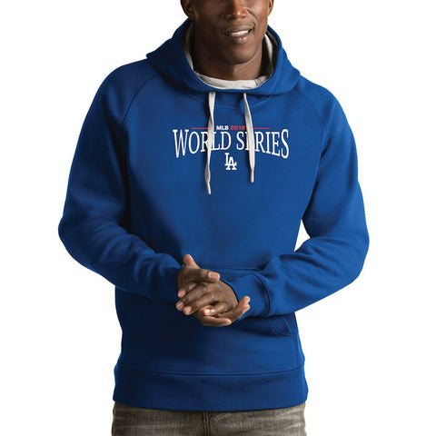 Los Angeles Dodgers Antigua 2018 World Series Bound Victory Pullover Hoodie