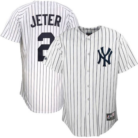 Derek Jeter New York Yankees Majestic Replica Player Jersey - White