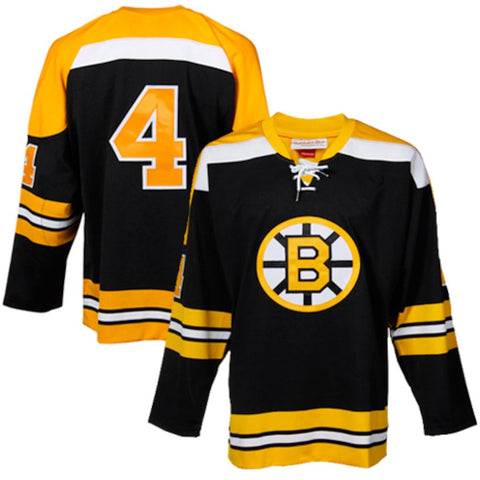 Bobby Orr Boston Bruins Mitchell & Ness Throwback Authentic Vintage Jersey - Black