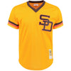 Tony Gwynn San Diego Padres Mitchell & Ness 1982 Authentic Cooperstown Collection Mesh Batting Practice Jersey - Gold