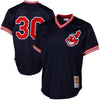 Joe Carter Cleveland Indians Mitchell & Ness 1986 Authentic Cooperstown Collection Mesh Batting Practice Jersey - Navy