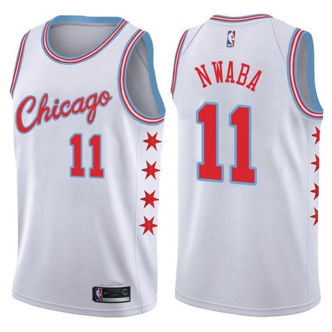 Chicago Bulls David Nwaba City Edition White Jersey