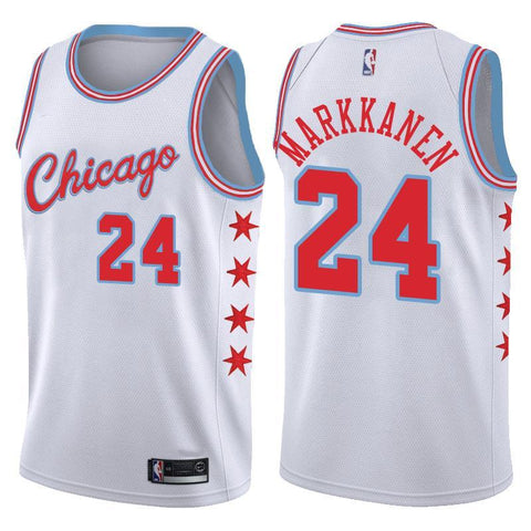 Chicago Bulls Lauri Markkanen City Edition White Jersey