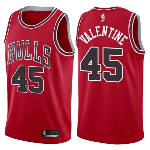 Chicago Bulls Denzel Valentine Icon Red Jersey