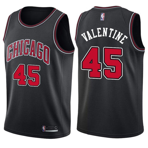 Chicago Bulls Denzel Valentine Statement Black Jersey
