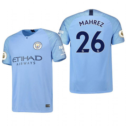 Riyad Mahrez Manchester City Home Jersey 2018/19
