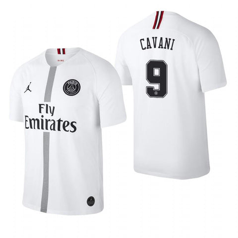 Edinson Cavani Paris Saint-Germain White Champions League Jersey 2018/19