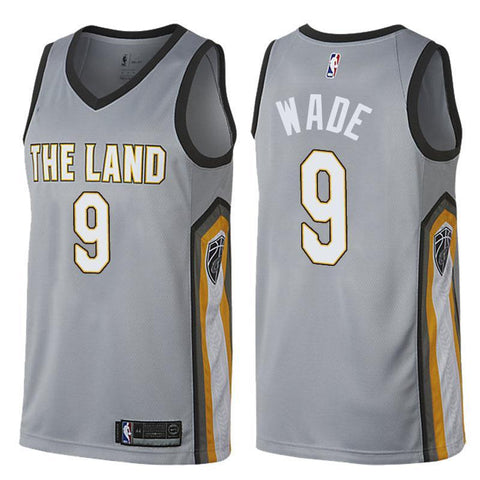 Cleveland Cavaliers Dwyane Wade City Series Gray Jersey