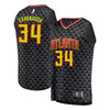 Tyler Cavanaugh Atlanta Hawks Branded Fast Break Jersey Black - Icon Edition