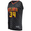 Tyler Cavanaugh Atlanta Hawks Branded Fast Break Jersey Black - Icon Edition