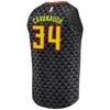 Tyler Cavanaugh Atlanta Hawks Branded Fast Break Jersey Black - Icon Edition