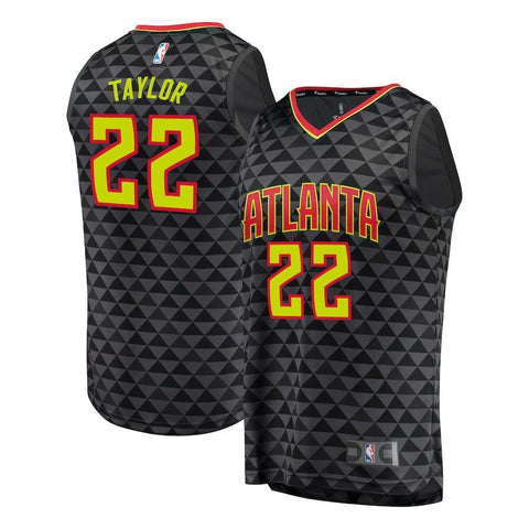 Isaiah Taylor Atlanta Hawks Branded Fast Break Jersey Black - Icon Edition
