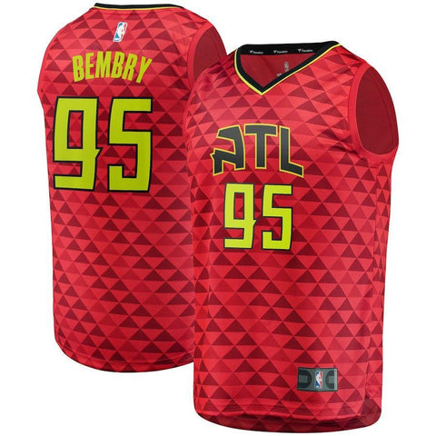 DeAndre Bembry Atlanta Hawks Branded Fast Break Jersey Red - Statement Edition