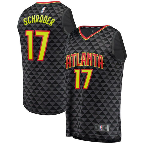Dennis Schroder Atlanta Hawks Branded Fast Break Jersey Black - Icon Edition